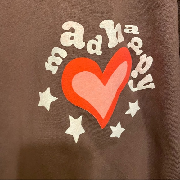 NEW Madhappy Heartfelt fleece crewneck Sweatshirt MEDIUM - Picture 7 of 8